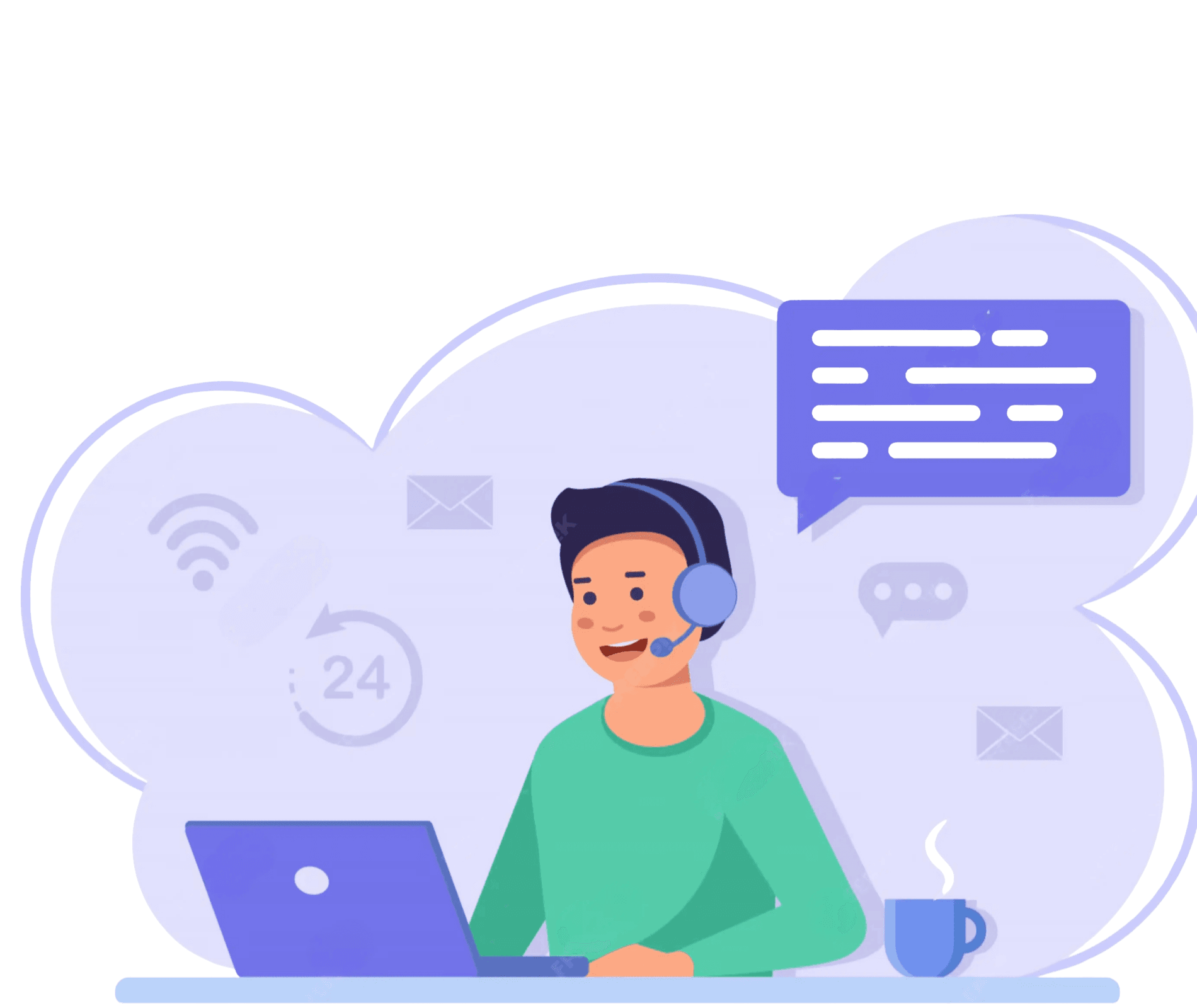 Contact illustration